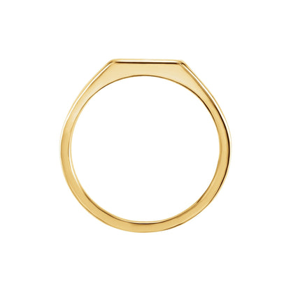 12x10 mm Rectangle Signet Ring