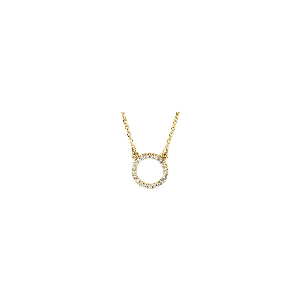 Natural Diamond Circle Necklace