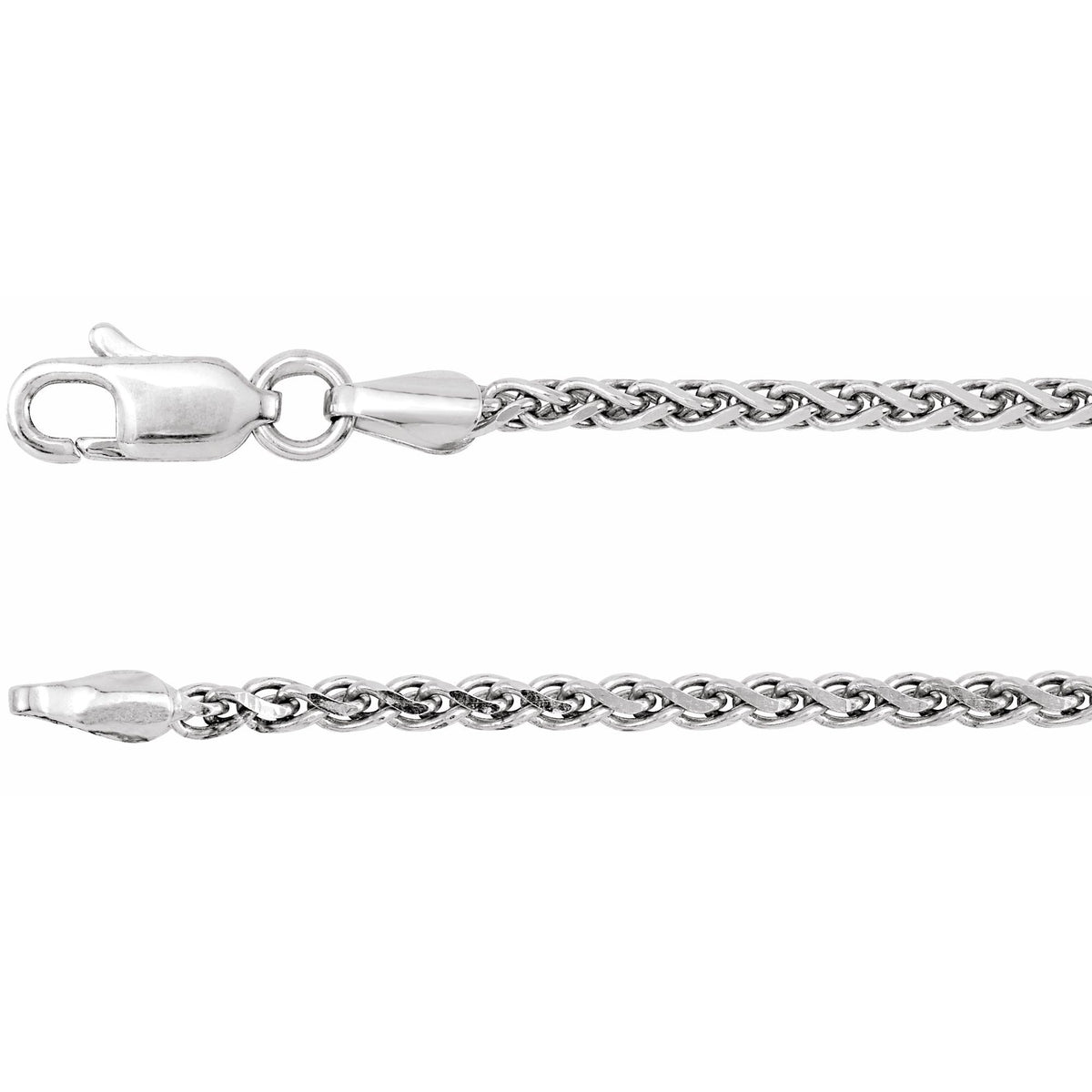 Diamond-Cut Wheat Chain 2mm