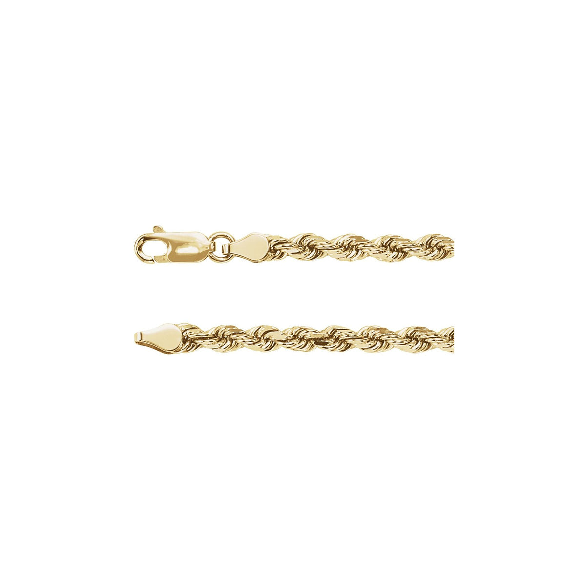 Diamond-Cut Rope Chain 3.9mm