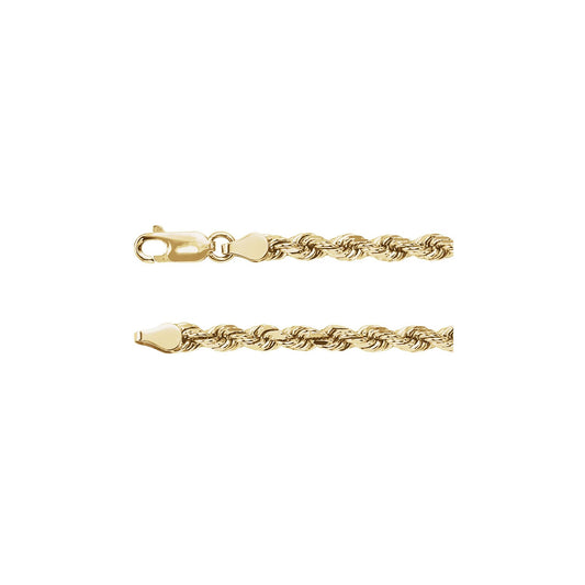 Diamond-Cut Rope Chain 3.9mm