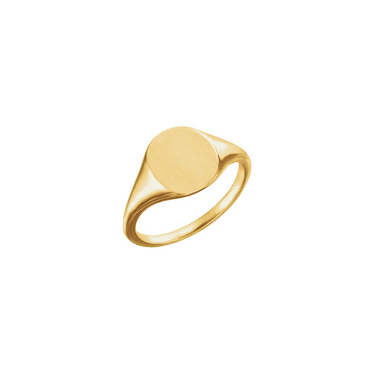 Oval Signet Ring (13 x 11mm)