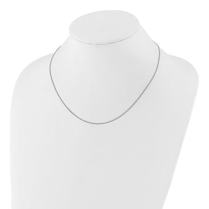 Adjustable 1.2 mm D/C Double Curb Chain - White Gold