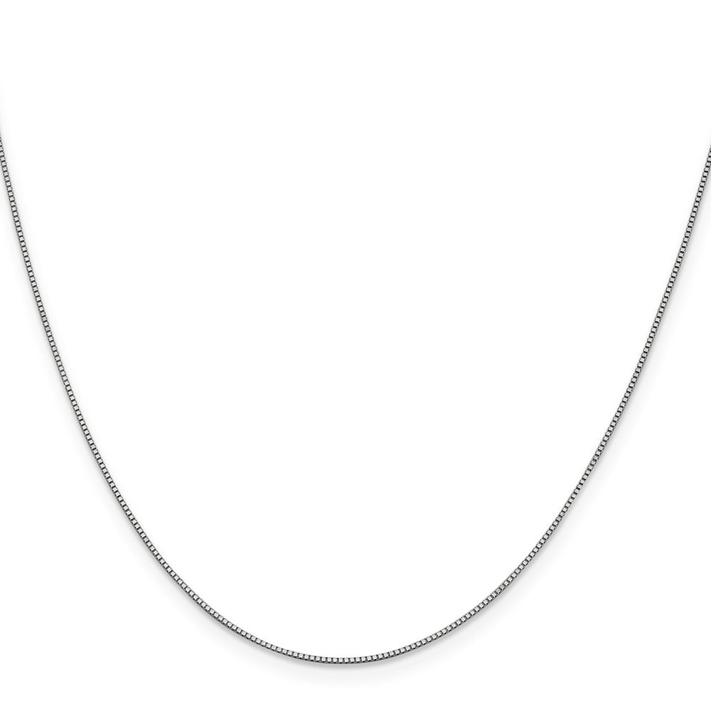 .7mm Box with Lobster Clasp Chain - White Gold