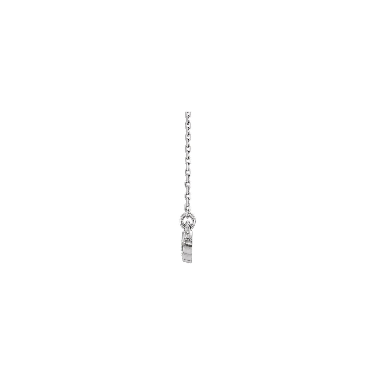 Natural Diamond Five-Stone Bezel-Set Necklace or Center