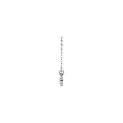 Natural Diamond Five-Stone Bezel-Set Necklace or Center