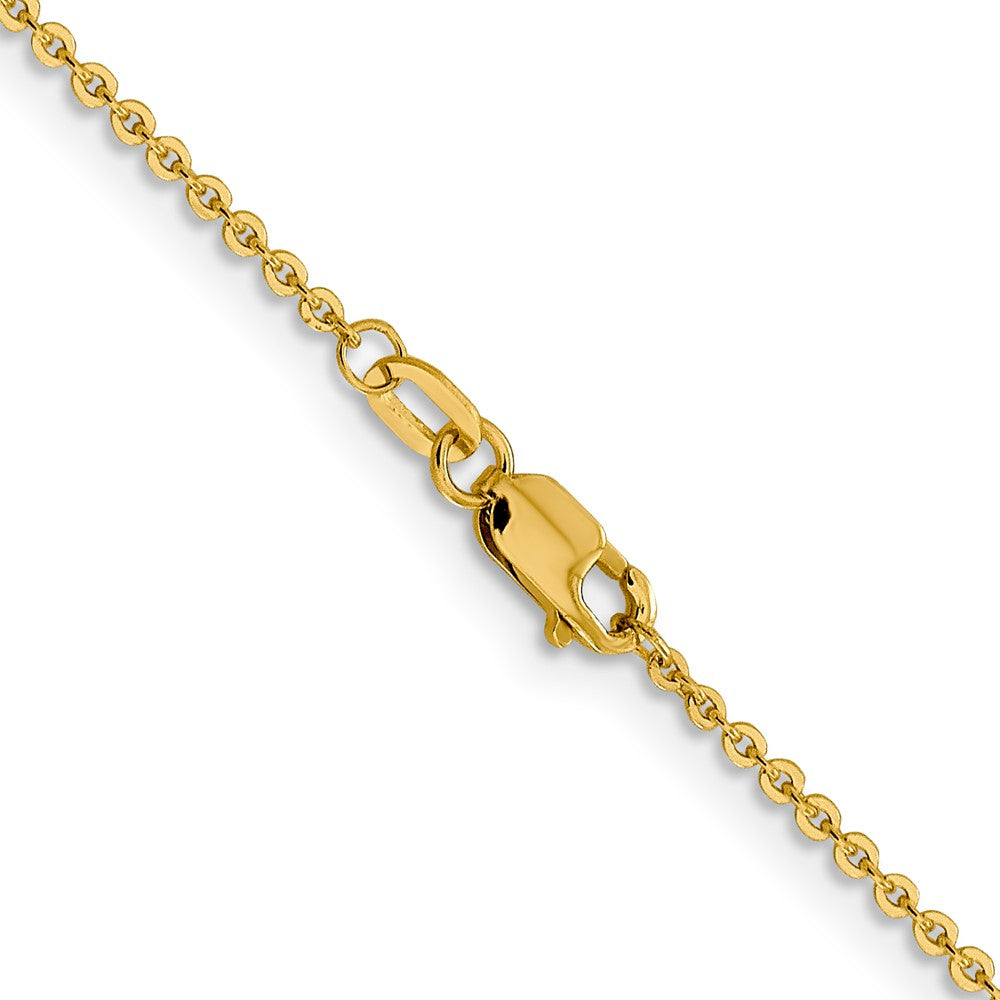 1.4mm Flat Cable Chain - Yellow Gold