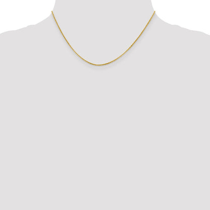 1.4mm Flat Cable Chain - Yellow Gold