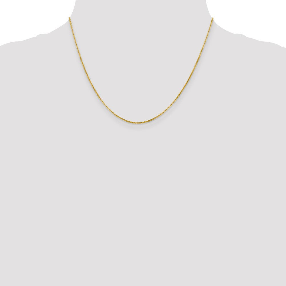1.4mm Flat Cable Chain - Yellow Gold