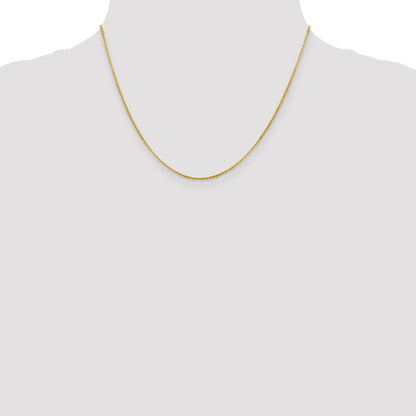 1.4mm Flat Cable Chain - Yellow Gold