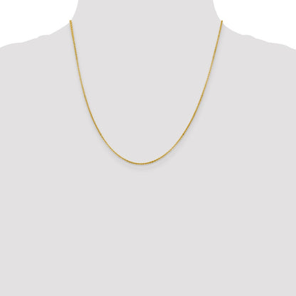 1.4mm Flat Cable Chain - Yellow Gold