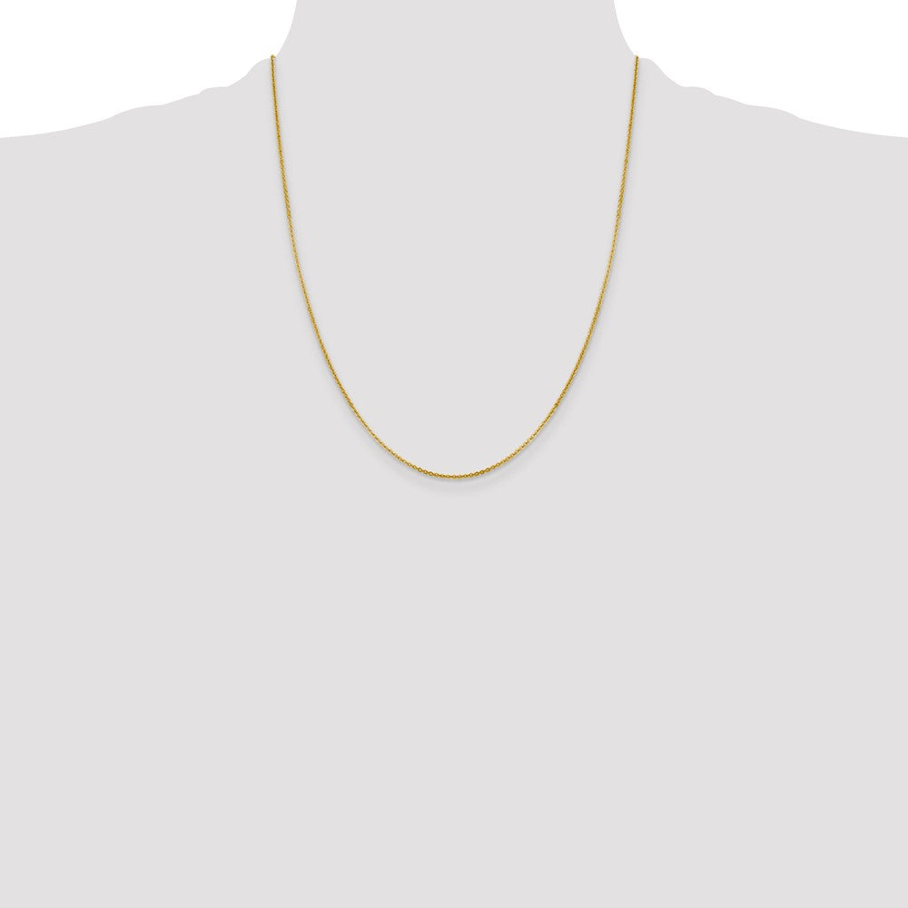 1.4mm Flat Cable Chain - Yellow Gold