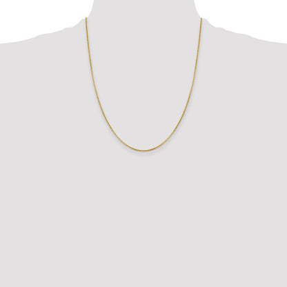 1.4mm Flat Cable Chain - Yellow Gold