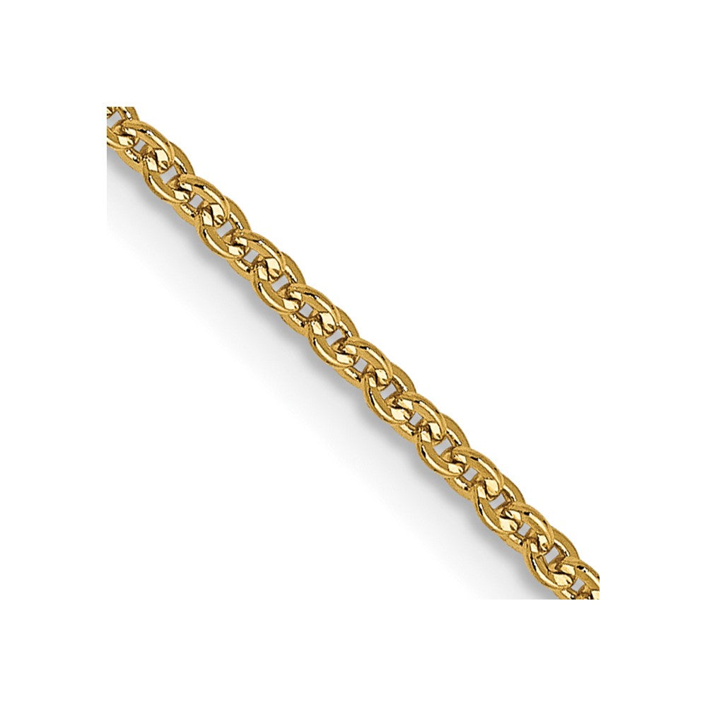 1.4mm Flat Cable Chain - Yellow Gold
