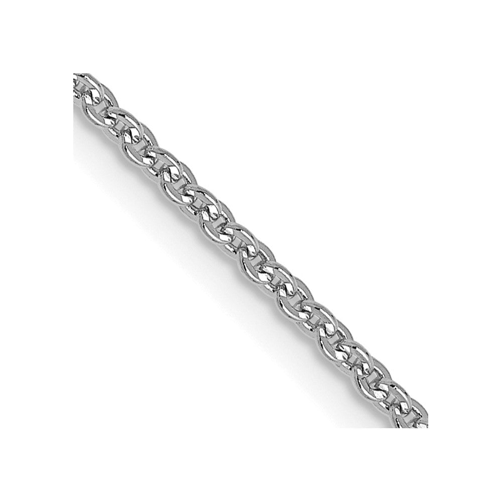 1.4mm Flat Cable Chain - White Gold