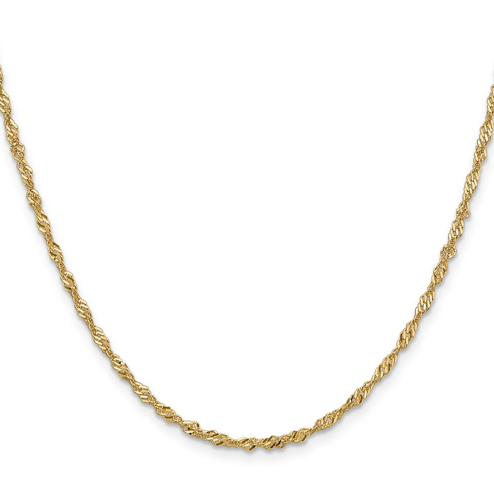 1.9mm Singapore Chain - Yellow Gold