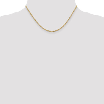 1.9mm Singapore Chain - Yellow Gold