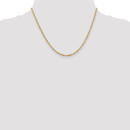1.9mm Singapore Chain - Yellow Gold