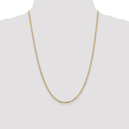 1.9mm Singapore Chain - Yellow Gold
