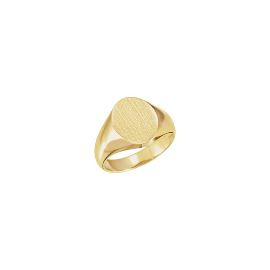 Oval Signet Ring (12 x 10mm)