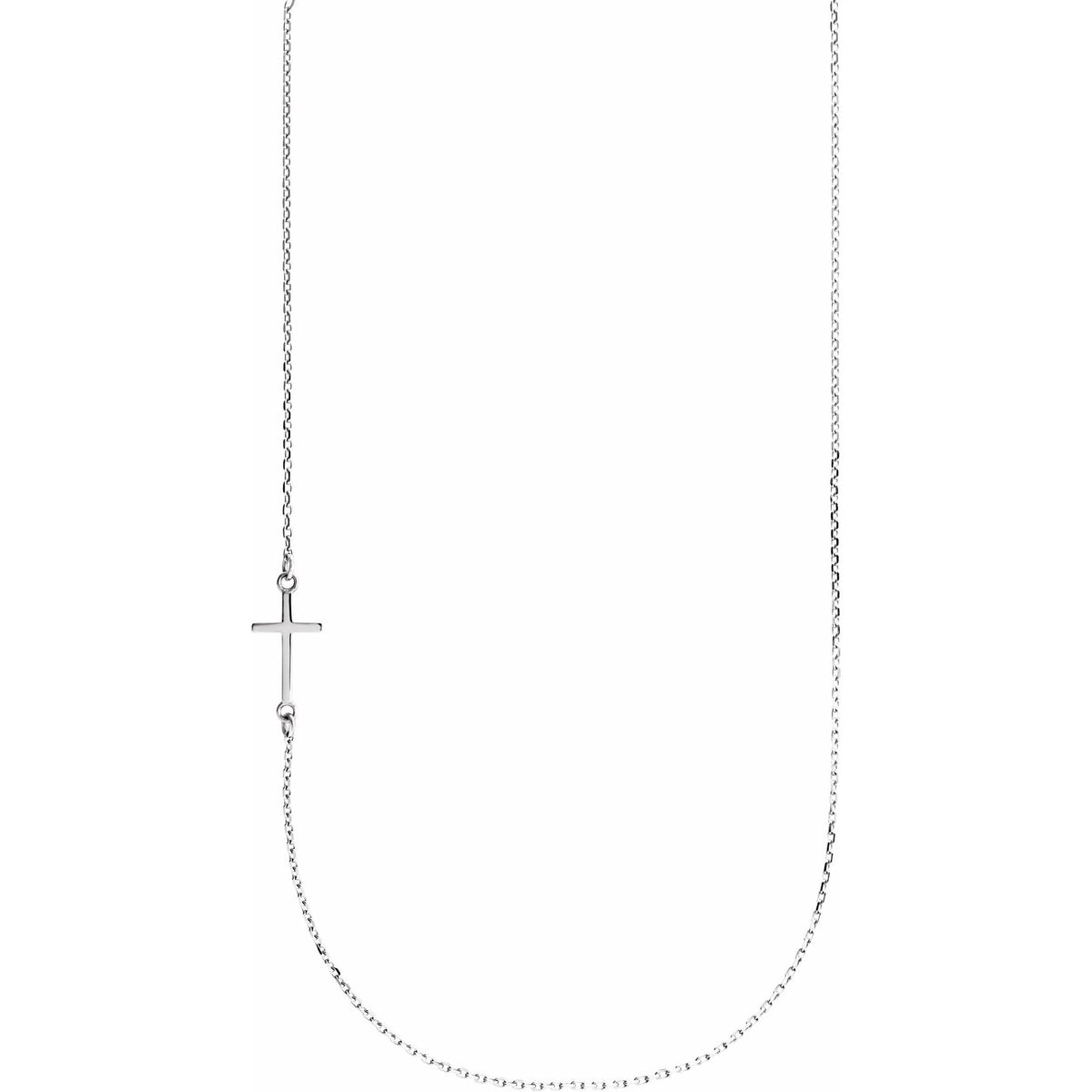 Sideways Cross Necklace or Center