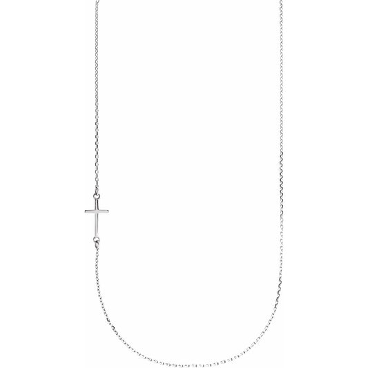 Sideways Cross Necklace or Center