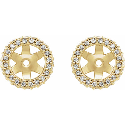 1/5 CTW Natural Diamond Earring Jackets