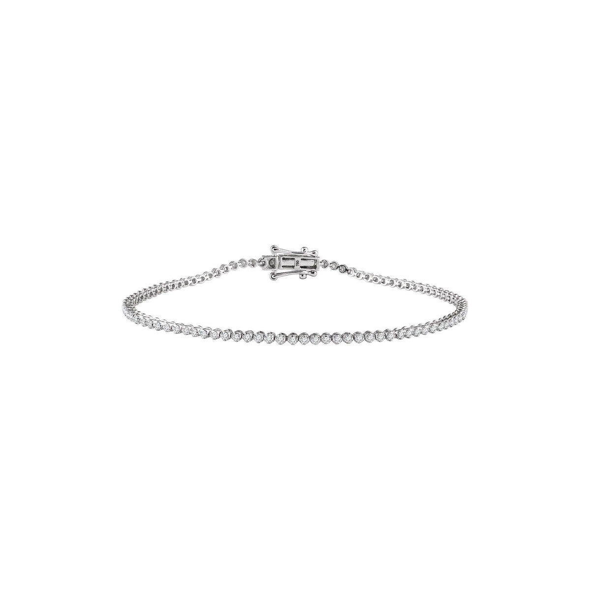 9/10 CTW Natural Diamond 7" Line Bracelet