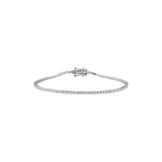 9/10 CTW Natural Diamond 7" Line Bracelet