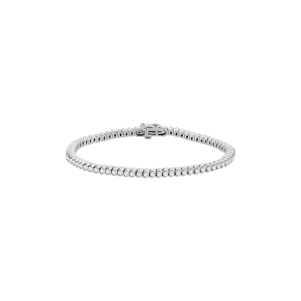 2 3/4 CTW Natural Diamond 7" Line Bracelet