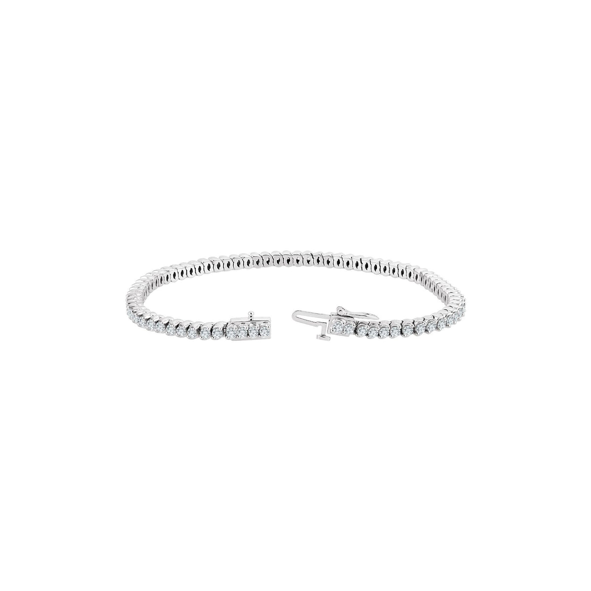 2 3/4 CTW Natural Diamond 7" Line Bracelet