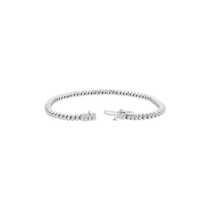 2 3/4 CTW Natural Diamond 7" Line Bracelet