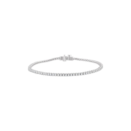 1 3/4 CTW Natural Diamond Line 7" Bracelet