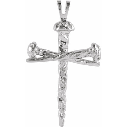 Nail Design Cross Pendant - 3.25g