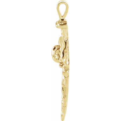 Nail Design Cross Pendant - 3.25g