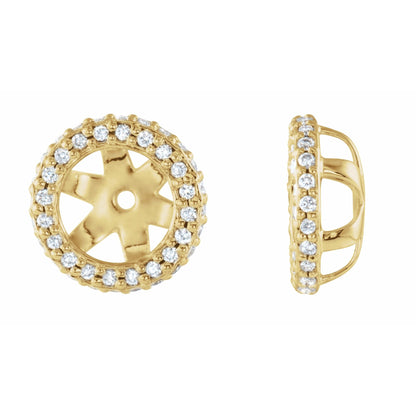 1/5 CTW Natural Diamond Earring Jackets