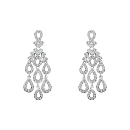 Natural Diamond Chandelier Earrings
