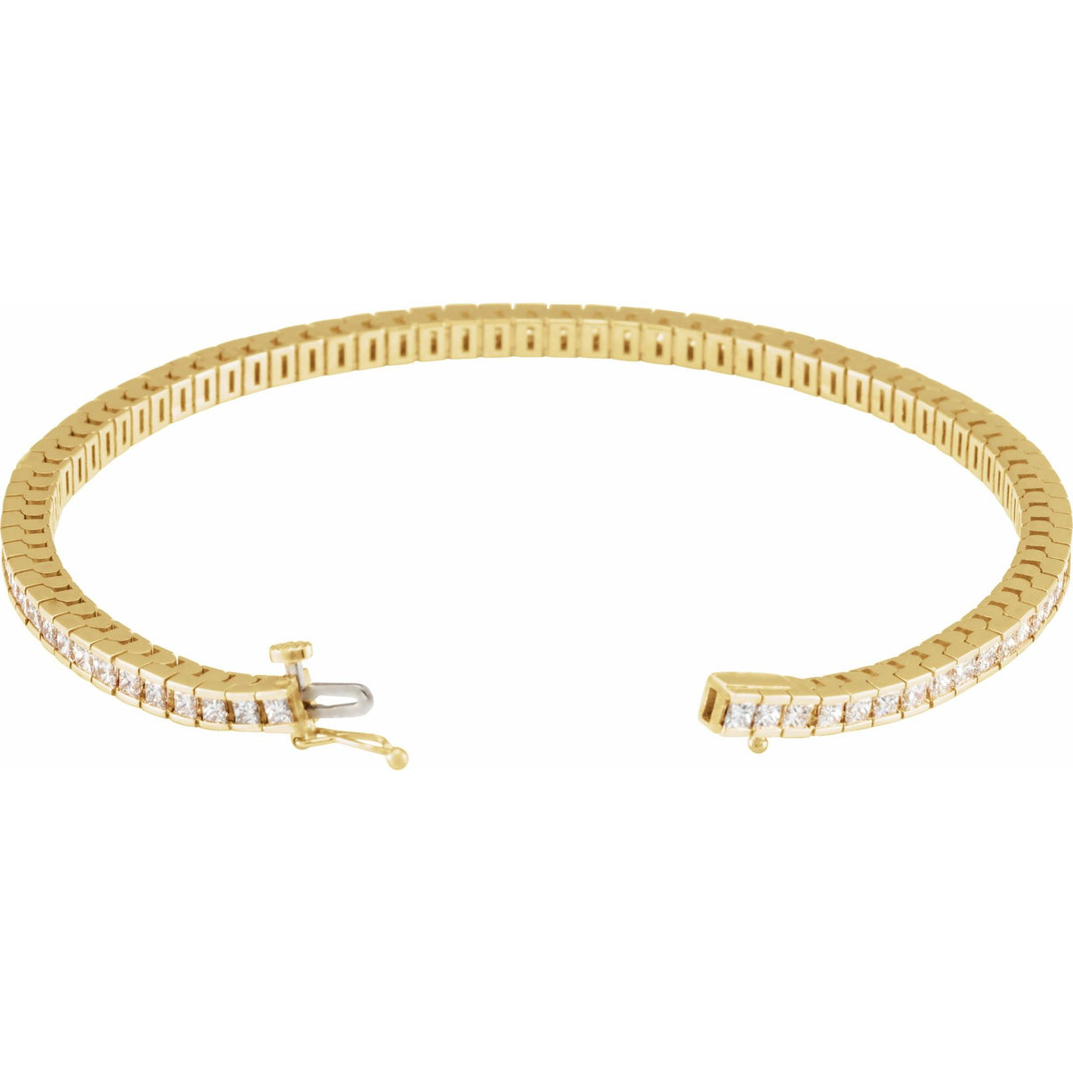 3 9/10 CTW Natural Diamond Line 7 1/4" Bracelet