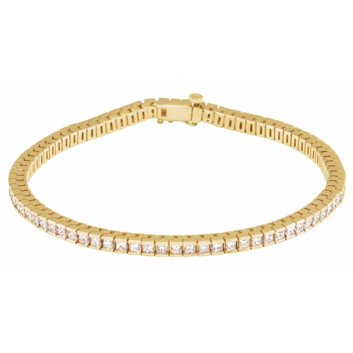 3 9/10 CTW Natural Diamond Line 7 1/4" Bracelet