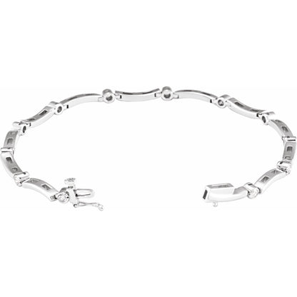 1/2 CTW Natural Diamond Line 7 1/4" Bracelet
