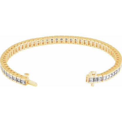 9 1/3 CTW Natural Diamond Line 7" Bracelet