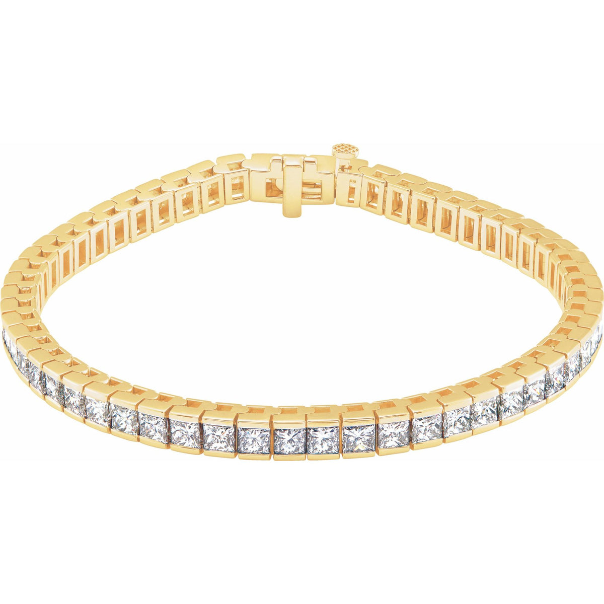 9 1/3 CTW Natural Diamond Line 7" Bracelet