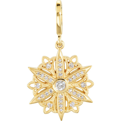 1/3 CTW Natural Diamond Charm/Pendant