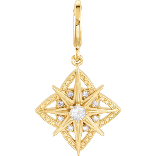1/6 CTW Natural Diamond Charm/Pendant