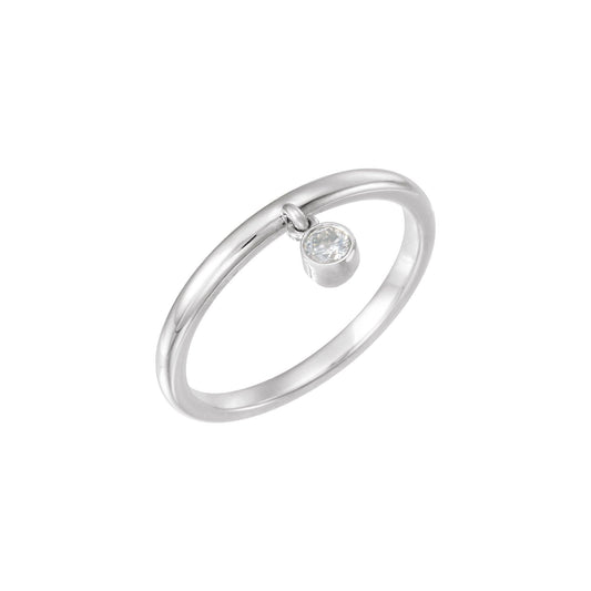 1/10 CT Natural Diamond Fringe Ring