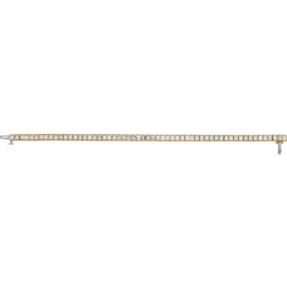9 1/3 CTW Natural Diamond Line 7" Bracelet