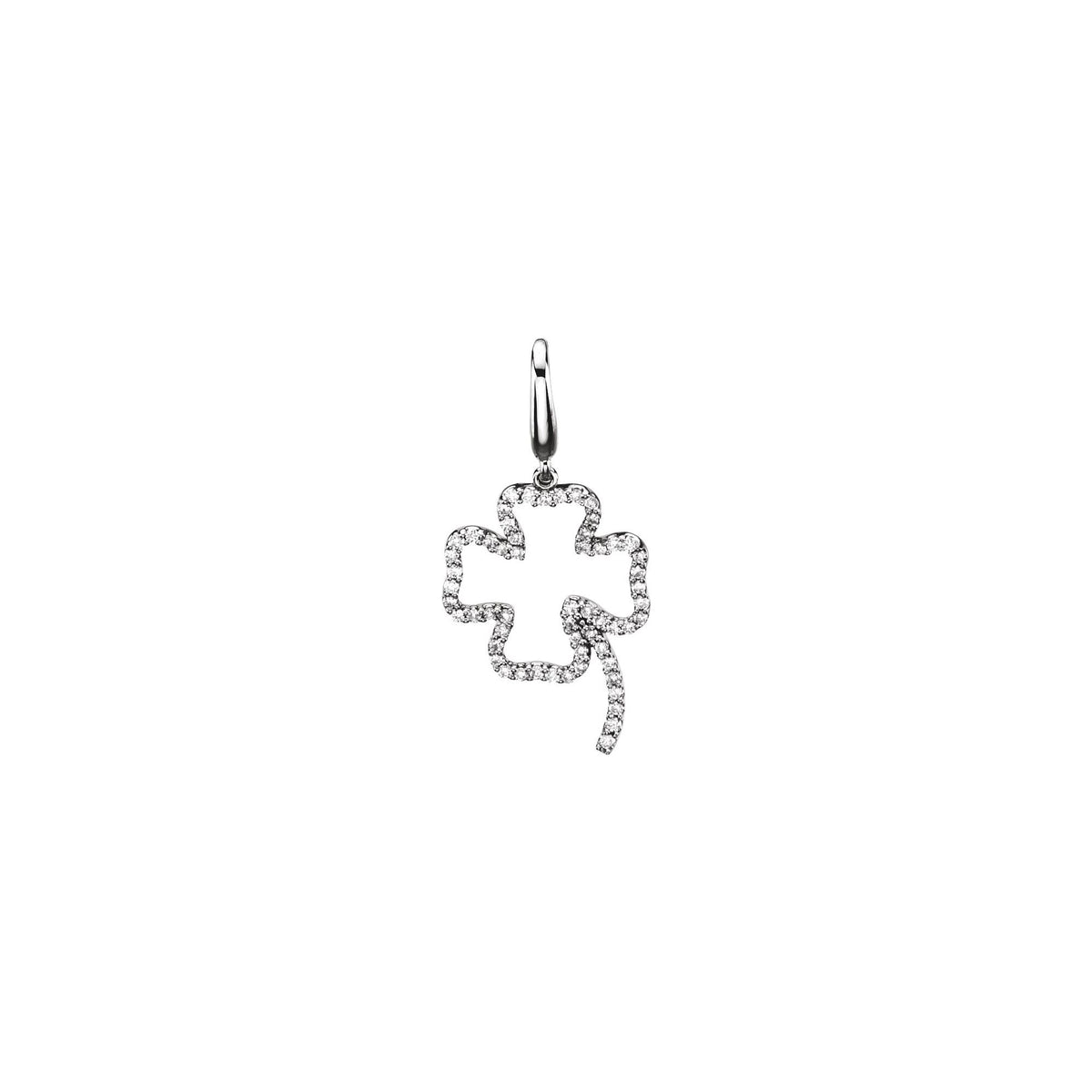 1/3 CTW Natural Diamond Four-Leaf Clover Charm/Pendant