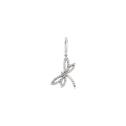 1/4 CTW Natural Diamond Dragonfly Charm/Pendant