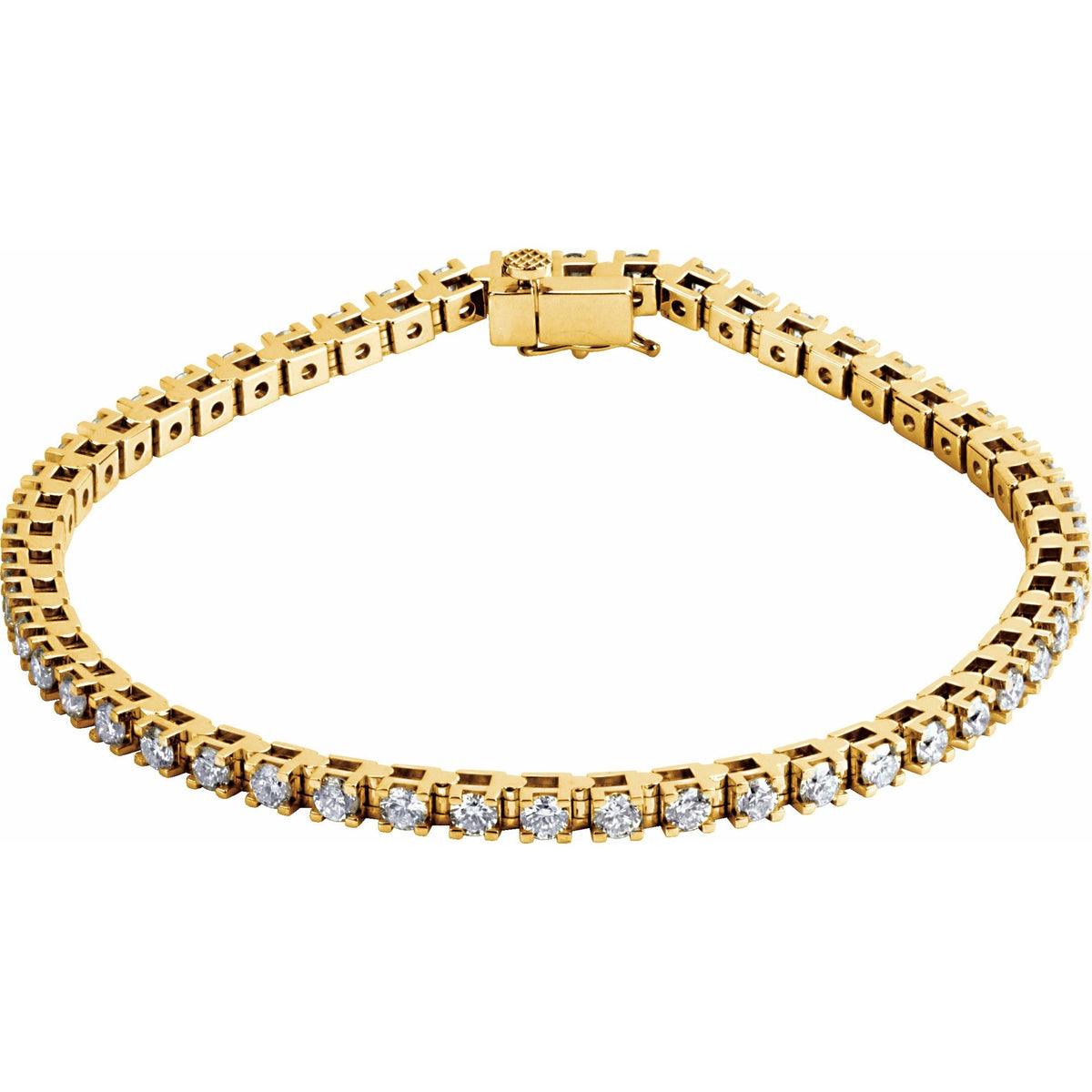 3 1/2 CTW Natural Diamond Line 7 1/4" Bracelet