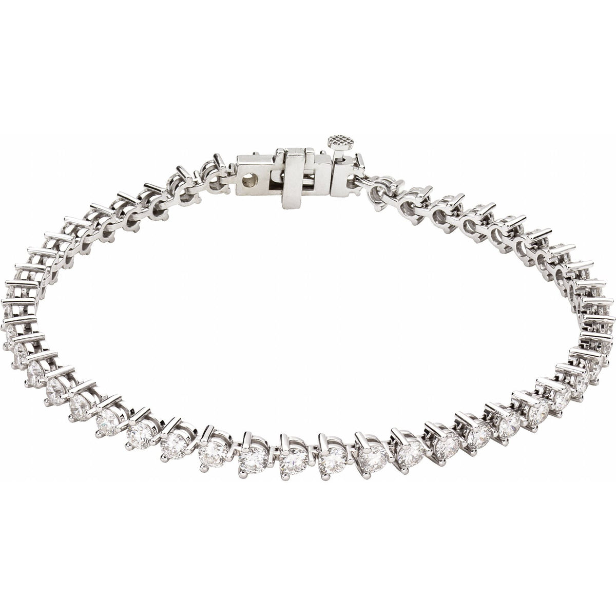 4 3/4 CTW Natural Diamond Line 7 1/4" Bracelet